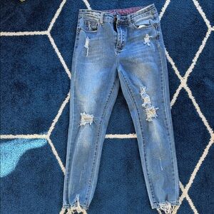 Gigo Jeans Distressed Blue Jeans